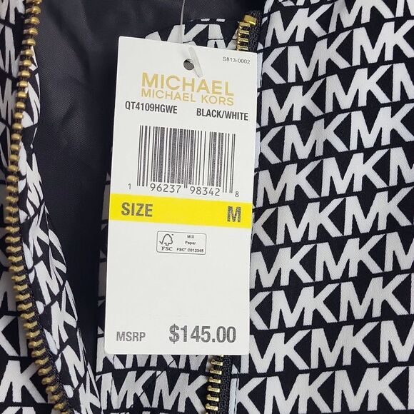 Michael Kors Black and White Women's Jacket. Size M - Picture 6 of 8